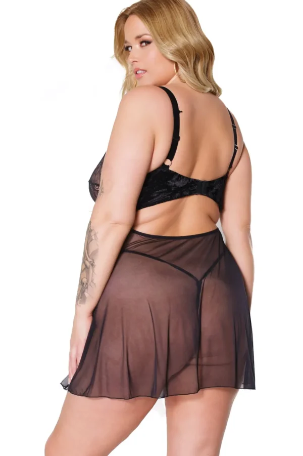 Candlelit Memories Babydoll & G-String Set