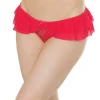 Dainty Drapes Crotchless Panty