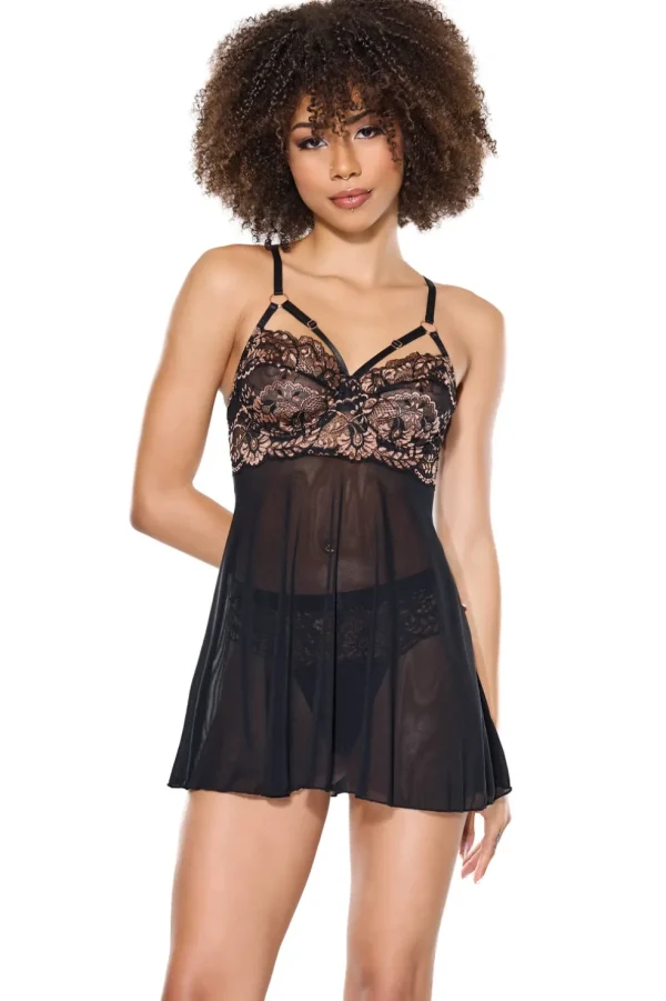 Ember Glow Babydoll & Thong