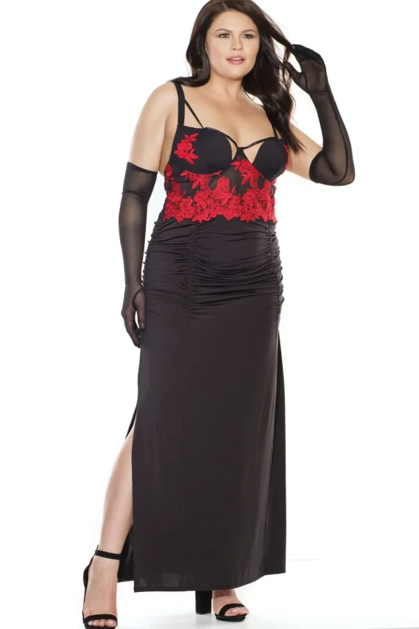 Embroidered Elegance Gown