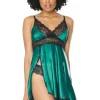 Emerald Enchantment Babydoll & Thong