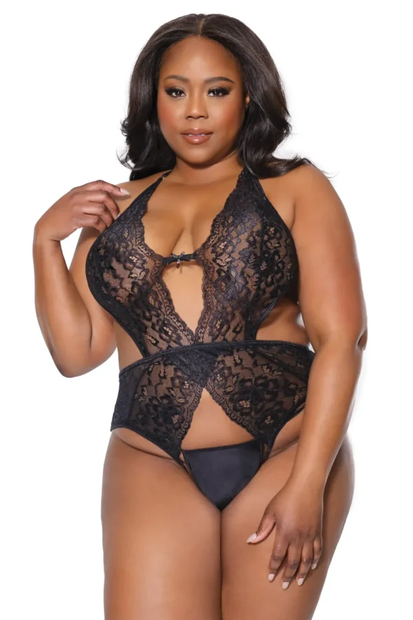 Evening Rendezvous Crotchless Teddy
