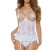 Forevermore Crotchless Teddy