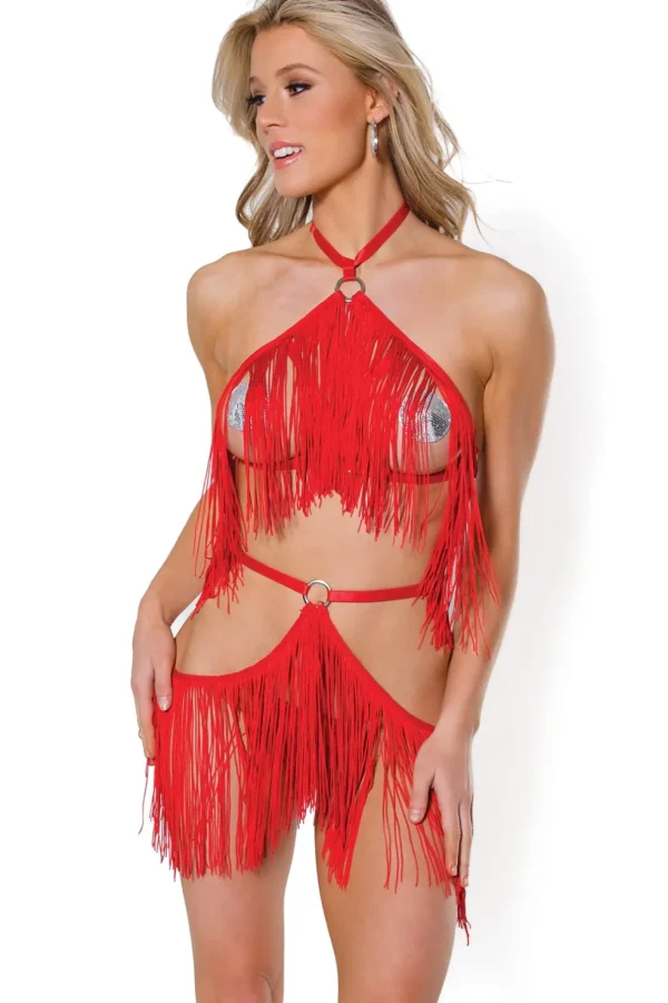 Fringe Benefits Fringe Top & Skirt Harness Set