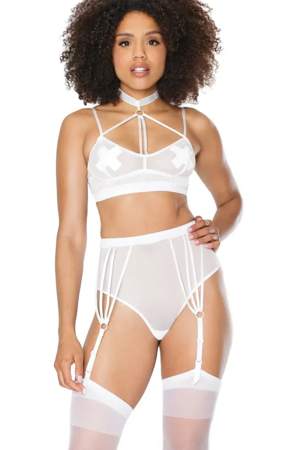 Sweet Nothings Bra & Gartered Panty