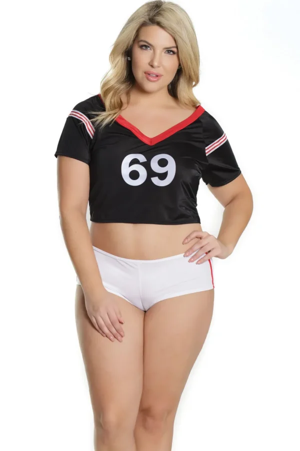 Touch Down Crop Top & Booty Shorts