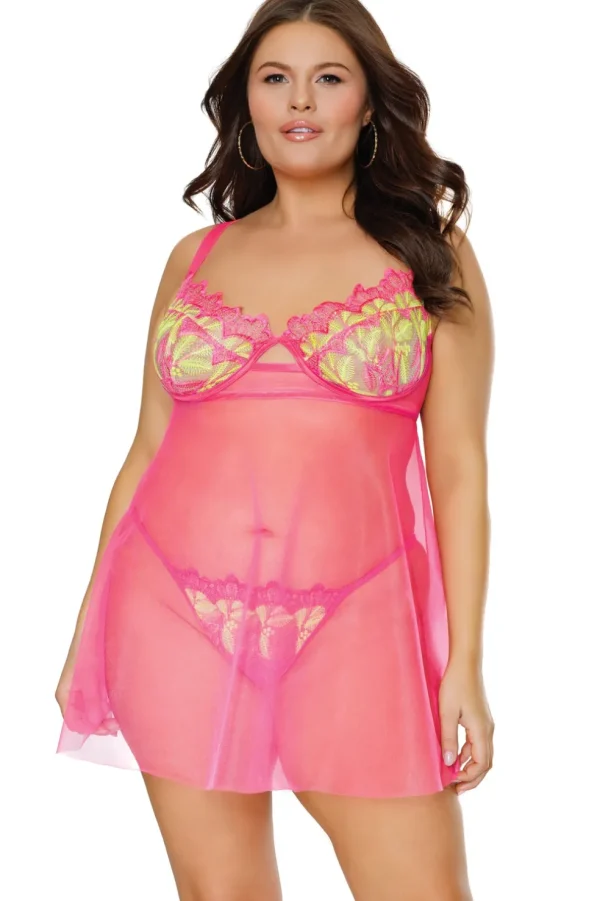 Warm Sunset Babydoll & Thong